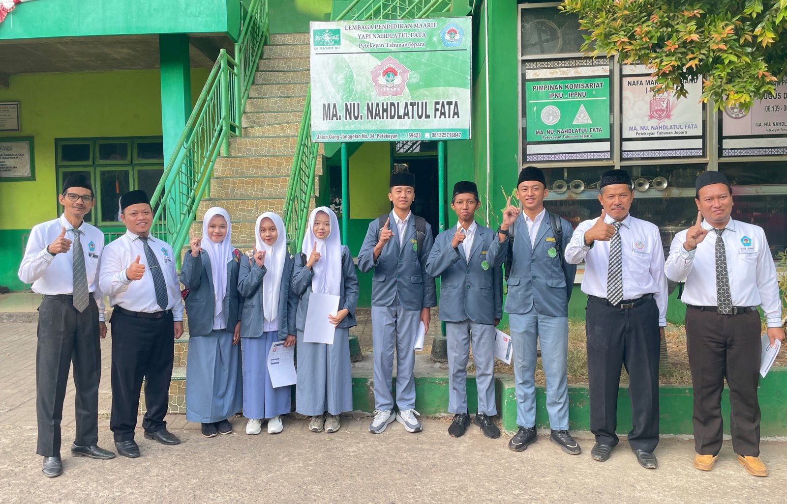 Gambar Menuju Juara, Delapan Siswa-Siswi Terbaik MA NU Nahdlatul Fata Siap Berkompetisi